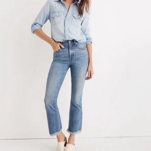 Petite Madewell Cali Demi boot cut jeans